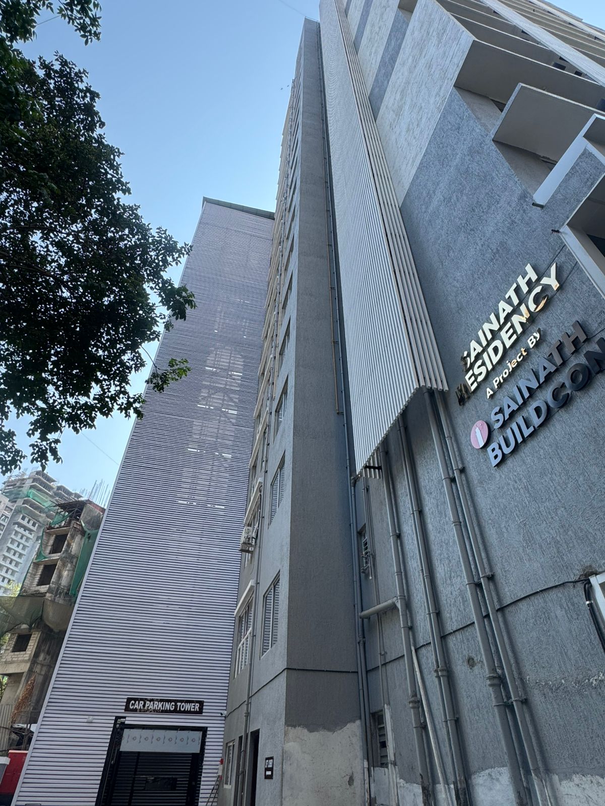 Sainath Residency, Bhandup — Parking Façade in Diamond Upvc Fins project image